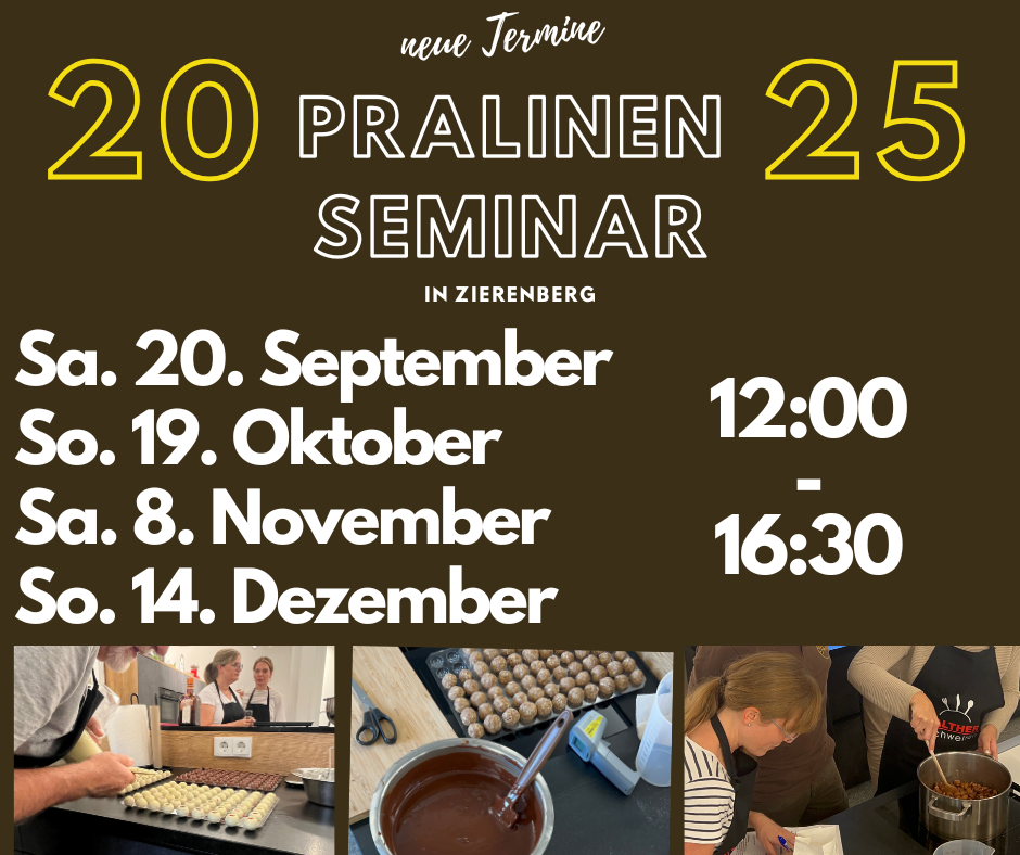 Unser beliebtes Pralinen-Seminar 2025 im Überblick